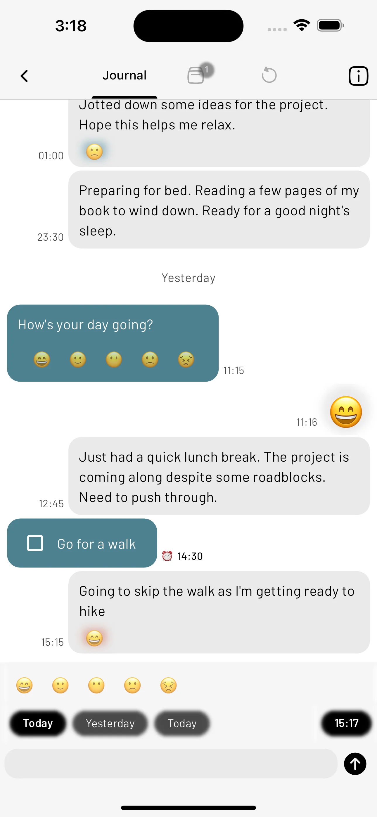 tetrify journal chat
