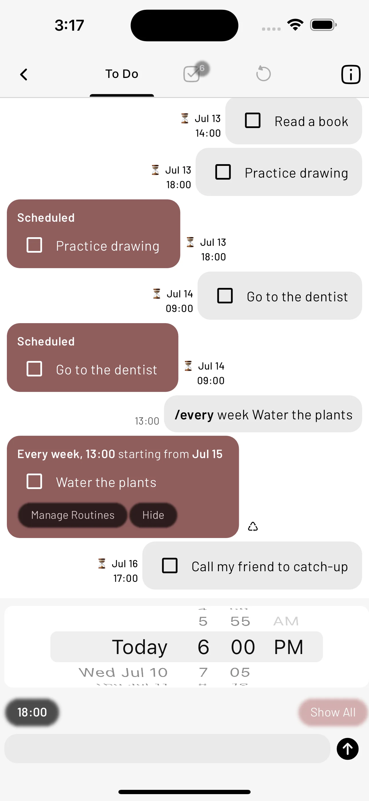 tetrify chat with tasks